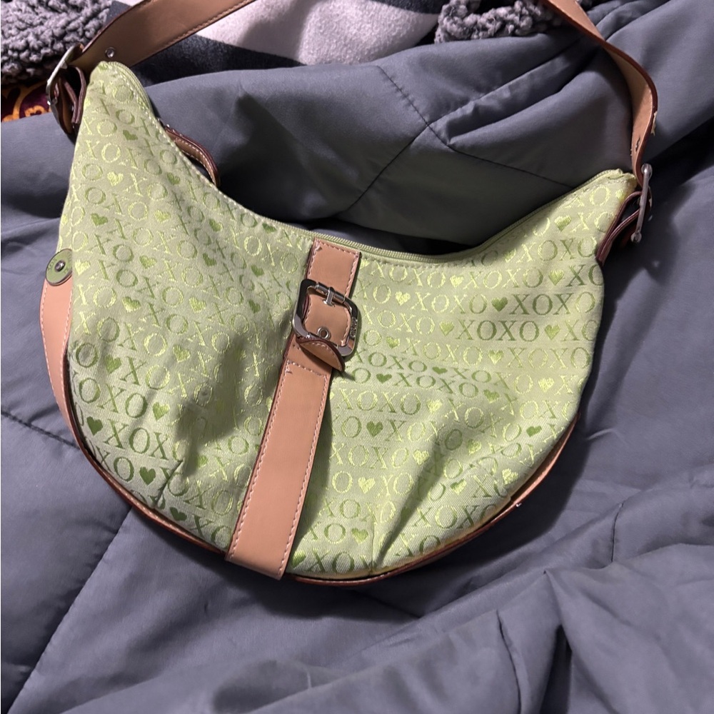 SOLD ❌ XOXO Green and Tan Y2K Women's Bag